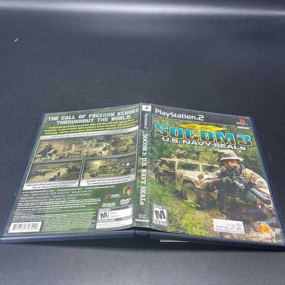 SOCOM 3: U.S. Navy SEALs Sony PlayStation 2, 2005 PS2‎ Black Label COMPLETE - Picture 6 of 6